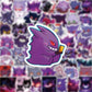 50PCS Pokemon Gengar Stickers DIY Skateboard Phone Laptop Motorcycle Waterproof PVC Kids Toy Decals