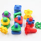 5Set Screw Building Blocks Plastic Insert Blocks Nut Shape Toys for Educational Toys Montessori Scale Models Gift