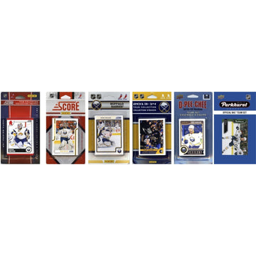 Nhl Buffalo Sabres 6 Different Licensed Trading Card Team Sets