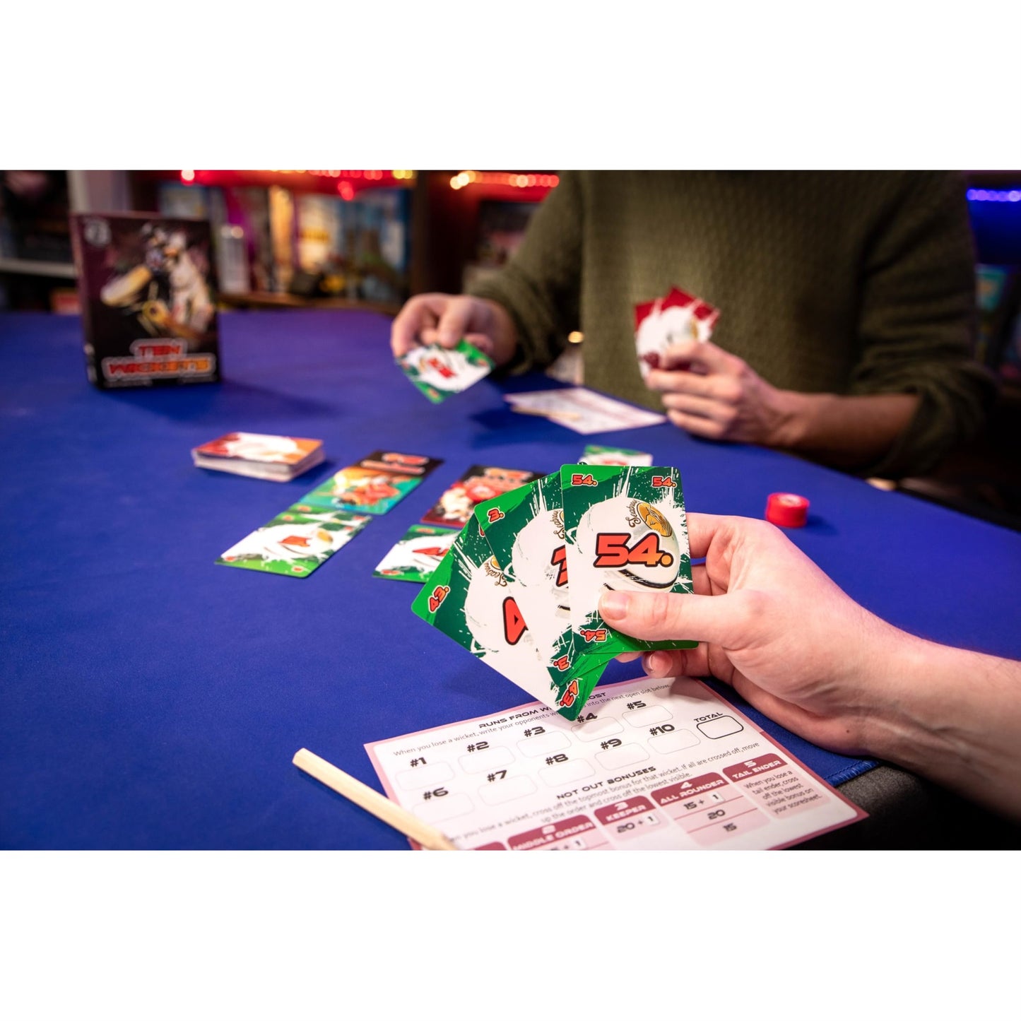 Seabrook Studios: Ten Wickets - The Cricket Themed Card Game, Auction Bidding Game, Ages 8+, 2 Players, 20 Mins