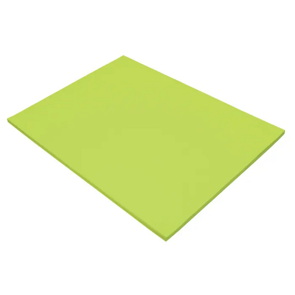 TruRay Sulphite Construction Paper, 18 x 24 Inches, Brilliant Lime, 50 Sheets