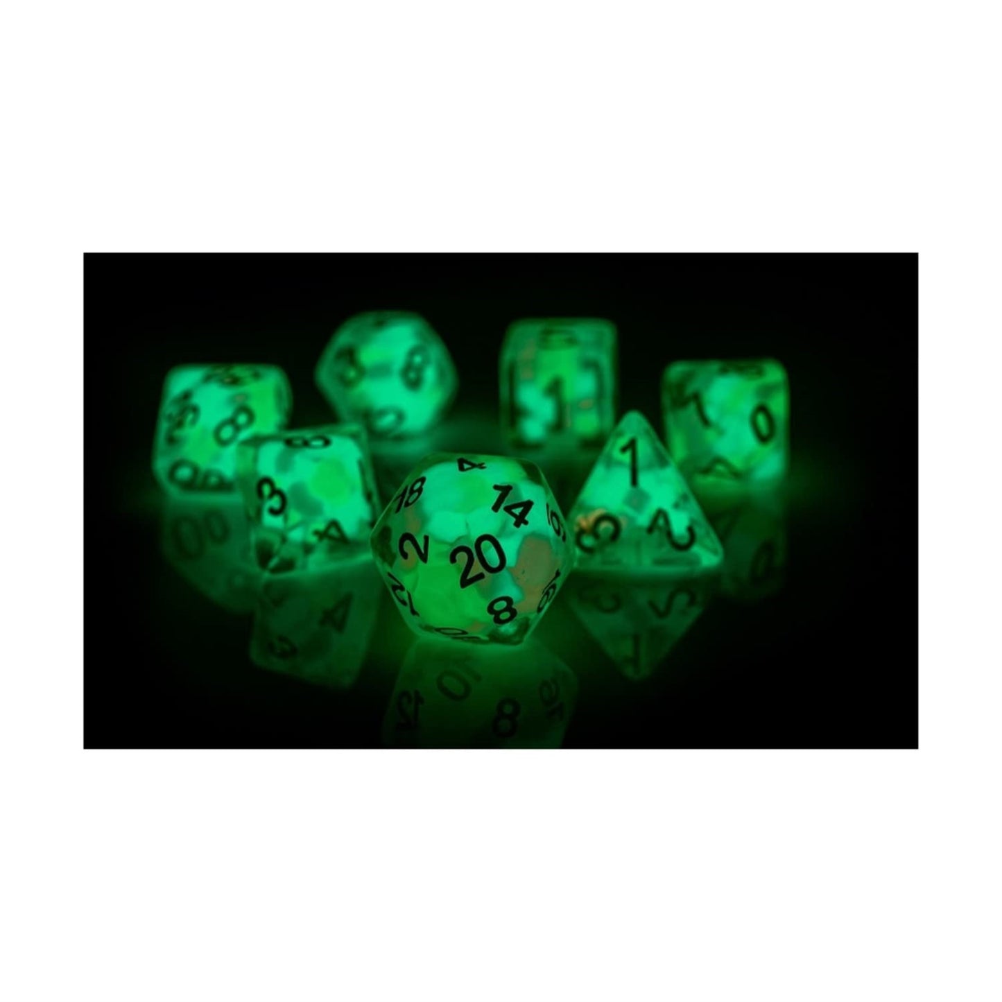 Rpg Dice Set (7): Lucky Charms Glowworm
