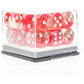 Sirius Dice 12Mm D6 Diamonds W/Silver (18)