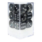 Sirius Dice 16Mm D6 Clubs W/Silver (12)