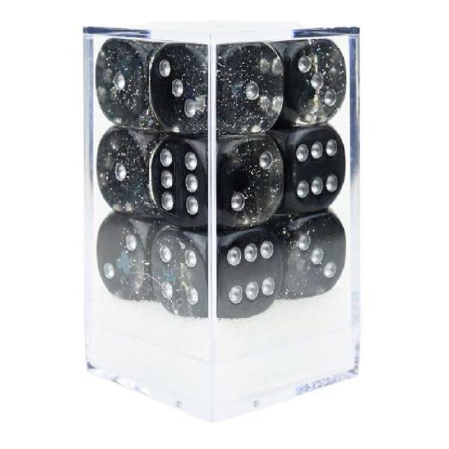 Sirius Dice 16Mm D6 Clubs W/Silver (12)