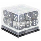 Sirius Dice 12Mm D6 Spades W/Silver (18)