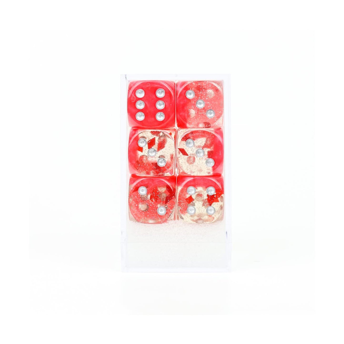 Sirius Dice 16Mm D6 Diamonds W/Silver (12)