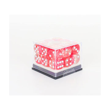 Sirius Dice 12Mm D6 Hearts W/Silver (18)