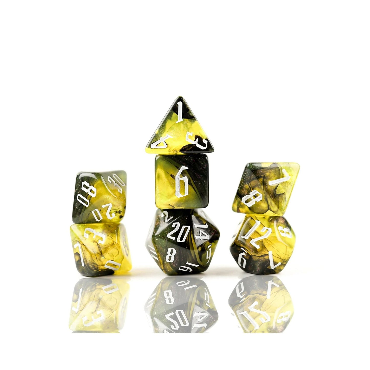 Poison Nebula Polyhedral Dice Set
