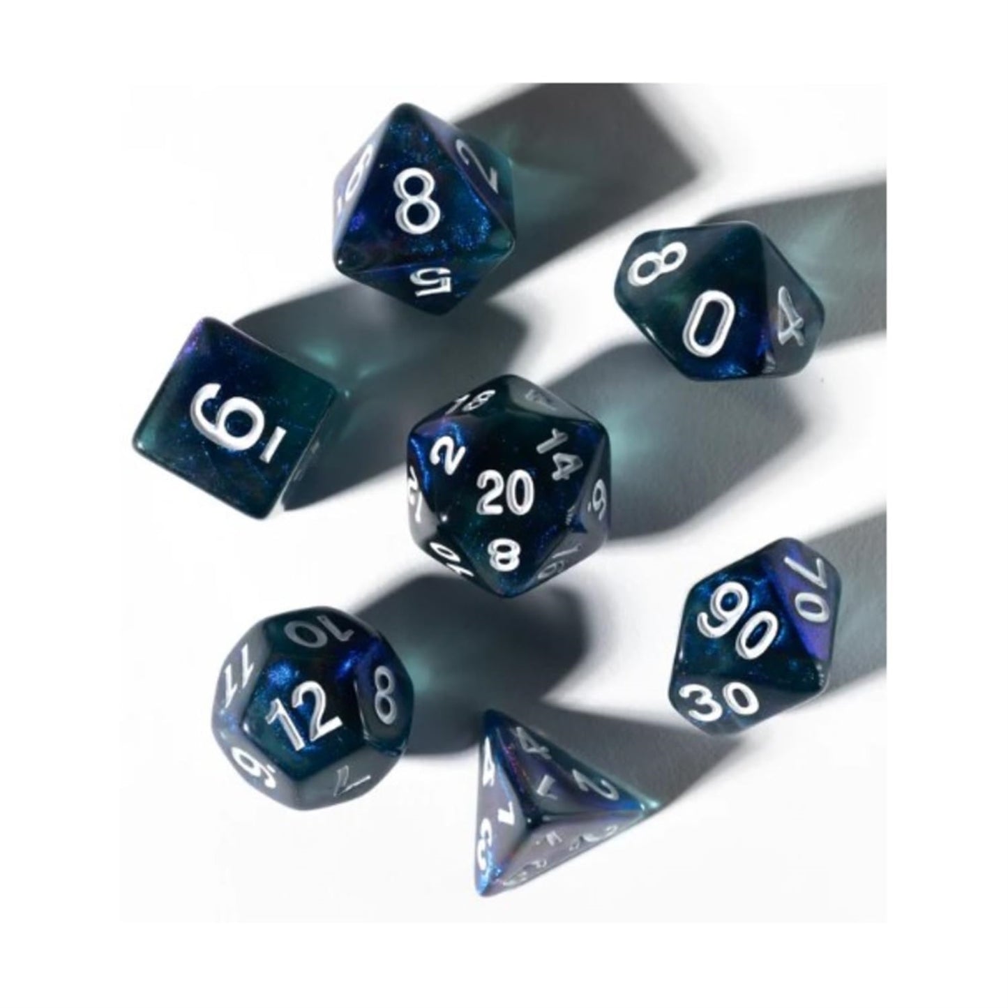 Sirius Dice Poly Set - Unearthed Treasure - Sapphire (8)