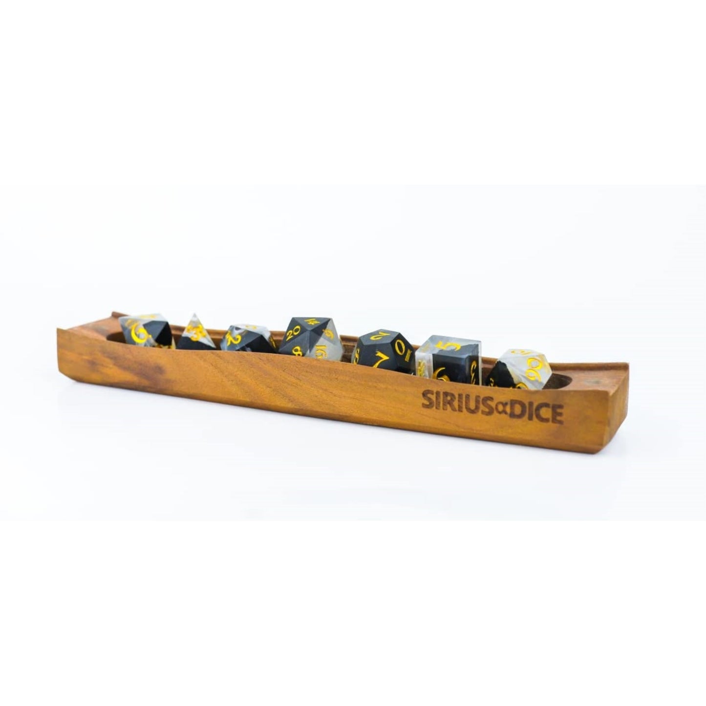 Sirius Dice Sdz002001 Arctic Grove Limited Edition Dice Set Pearlescent White Walnut - Set Of 7