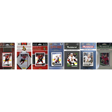 Nhl Ottawa Senators 8 Different Licensed Trading Card Team Sets