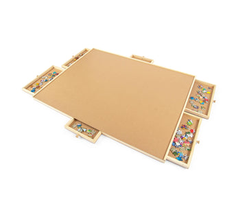 Wooden Jigsaw Puzzle Table | Puzzle Storage System | 35 X 2 X 28 Inches