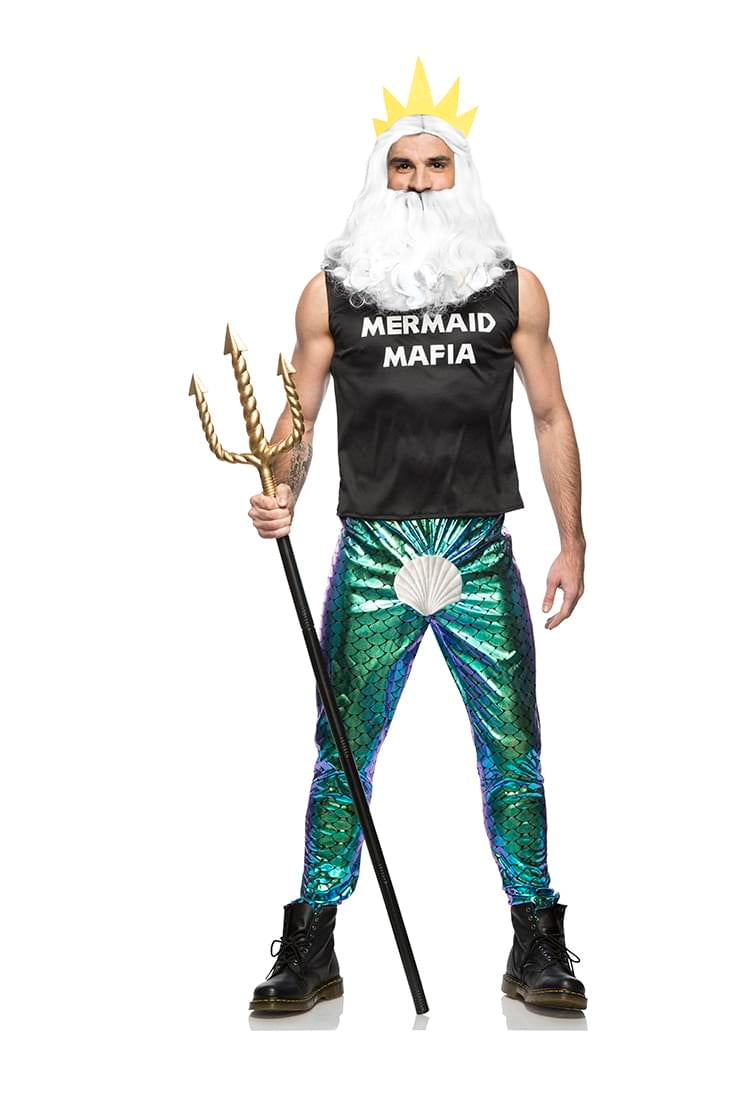 Mermaid Mafia Mens Costume - X-Large