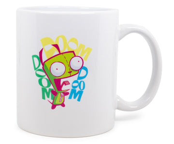 Nickelodeon Invader Zim ''Doom Doom Doom'' Ceramic Mug Exclusive | Holds 11 Ounces