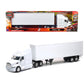 Peterbilt 387 Truck With Dry Goods Trailer White ''Long Haul Truckers'' Series 1/32 Diecast Model By New Ray