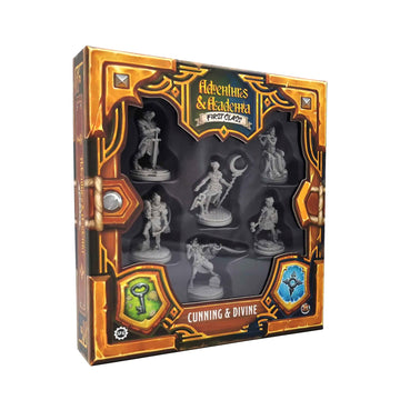 Steamforged Adventures & Academia: Cunning & Divine Role Playing Miniatures 5E Compatible.