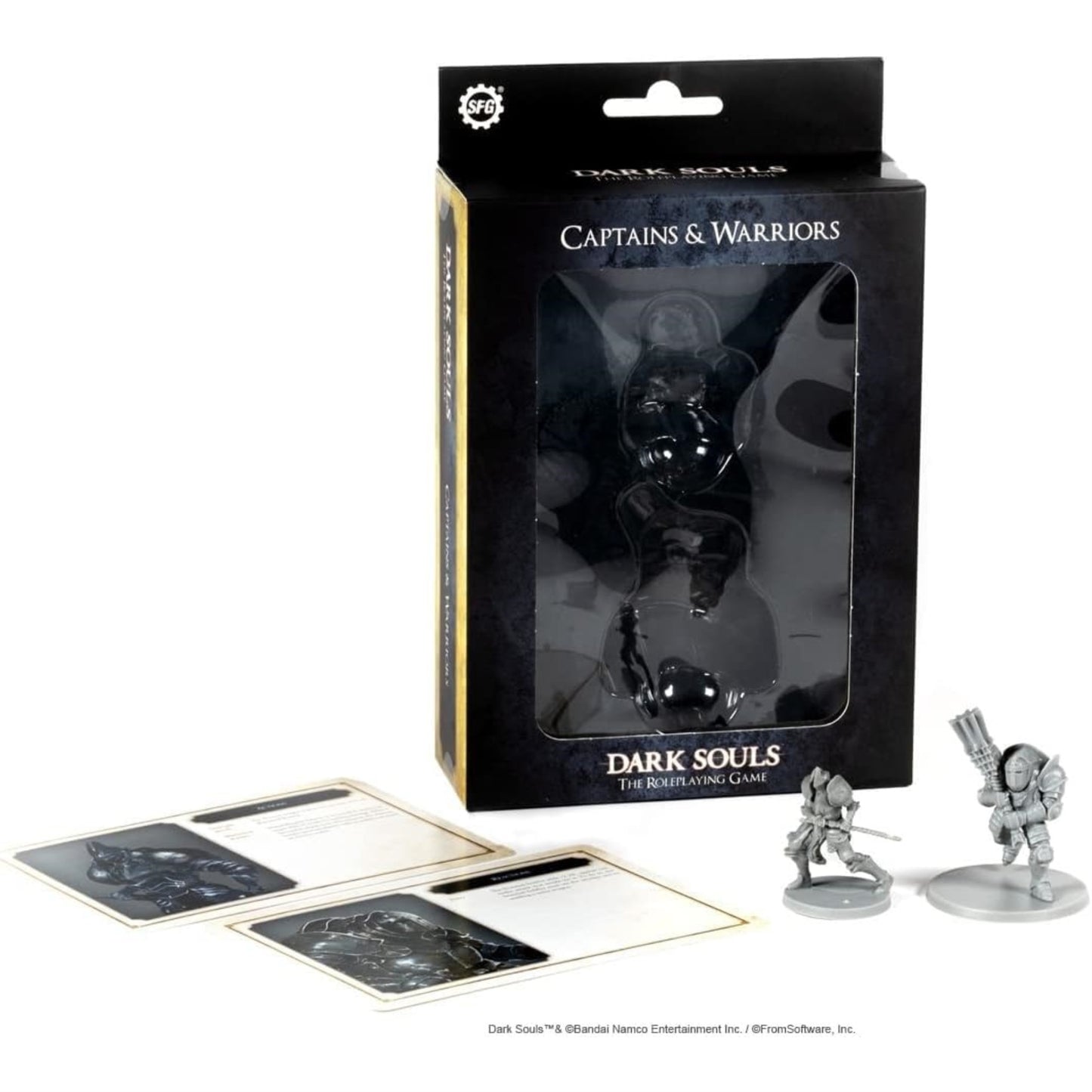 Steamforged Games Dark Souls The Role Playing Game: Captains & Warriors Miniatures & Stat Cards