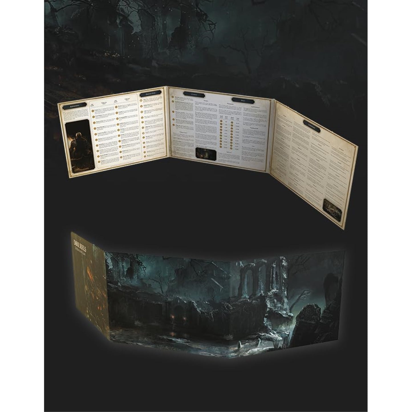 Steamforged Games Dark Souls RPG GM Screen & Adventure Book - Cardboard, Assorted, Model SFDS-RPG029