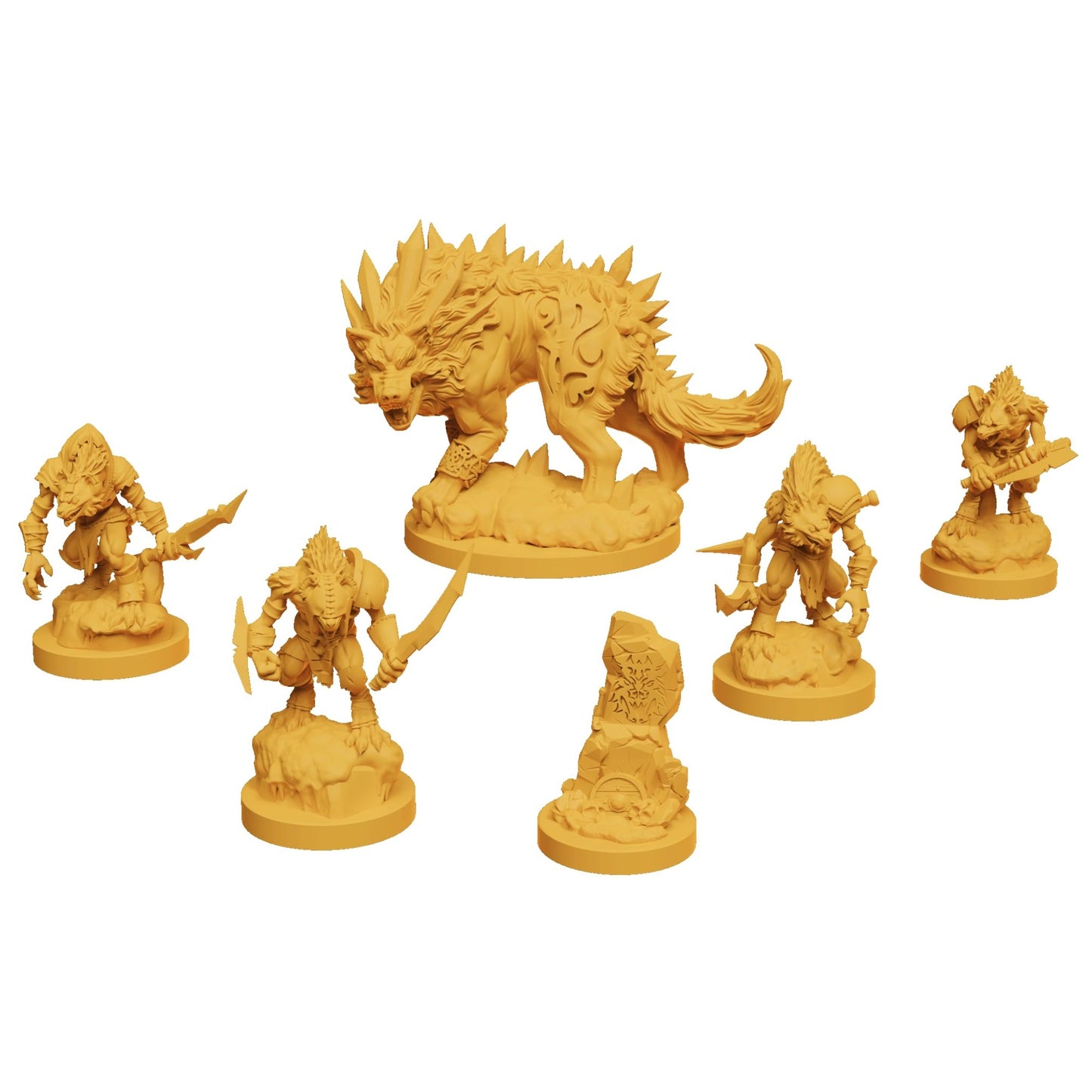 Steamforged Games Godtear Fenra Champions Set - Assorted Cardboard Model SFGT-030