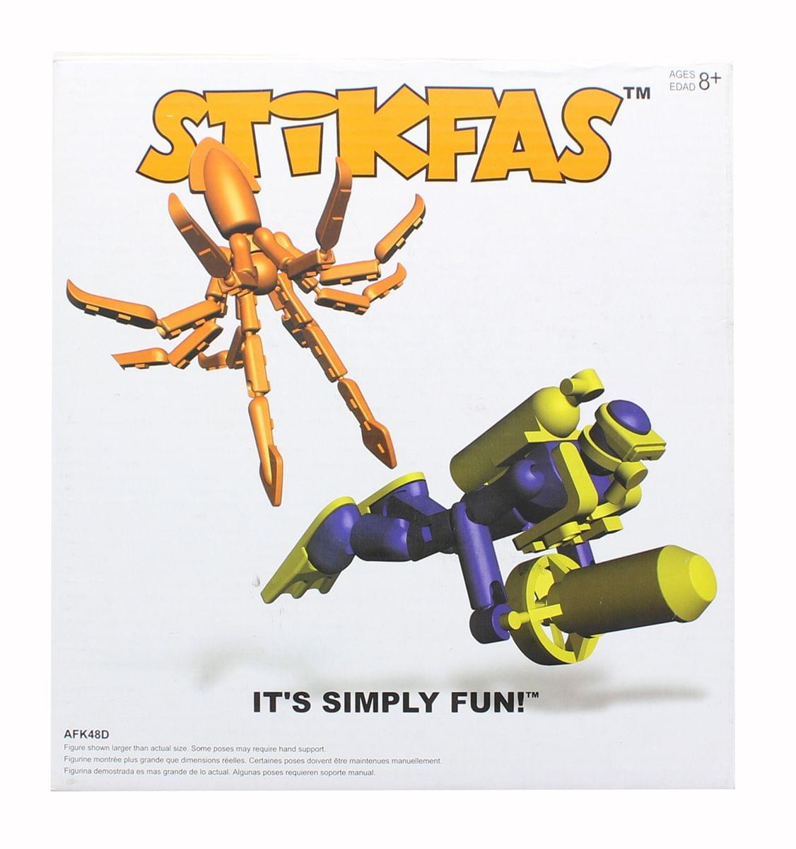 Stikfas Alpha Male Diver With Octopus 3'' Mini Figure