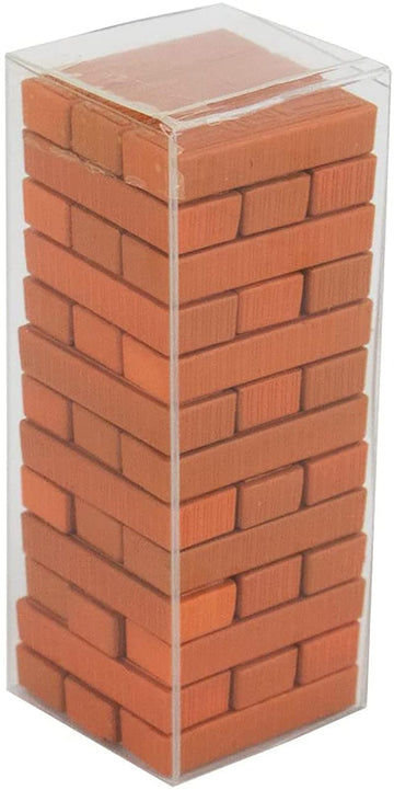 World's Smallest Jenga Miniature Game - Brown Stone, Model 5009