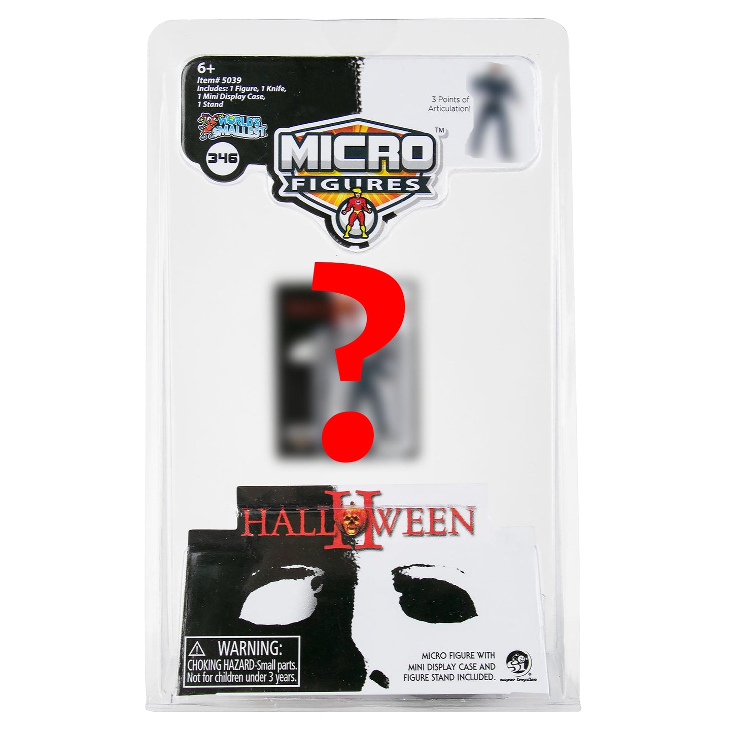 World's Smallest Universal Horror Micro Figures - Series 1, Miniature, Multi-Color, Includes Hellboy, Chucky, Mike Myers, Model 5039