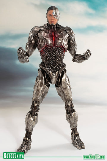 Dc Comics Sv214 Justice League Movie Cyborg Artfx+ Statue, Gray