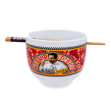 Seinfeld No Soup For You 20-Ounce Ramen Bowl And Chopstick Set