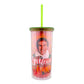 Elf Smilings My Favorite Carnival Cup With Lid And Straw  Holds 20 Ounces