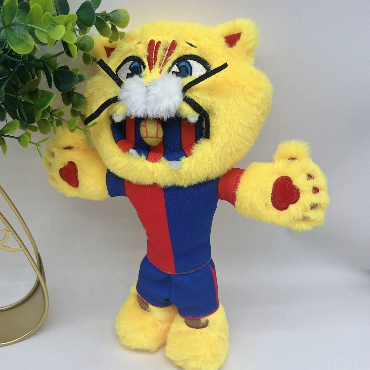 HOT Mascot of Barcelona Football Plush Doll Cat Plushies Collection Souvenir Stuffed Toys Kids Child Boys Girls Birthday Gifts