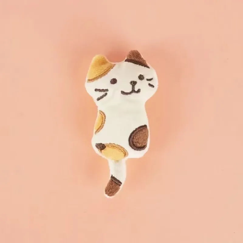 Kawaii Kitten Plush Bag Pendant Mini Cat Plush Doll Cartoon Plush Doll Bag Charms Soft Animal Stuffed Student Gifts