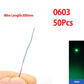 50pcs/bag 0402 0603 0805 1206 SMD Lamp Wired Micro Litz Led Pre-Soldered Chip Wired 30cm 3V DIY Railway Models Scenes Toy Light