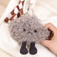 12cm Kawaii Dark Cloud Plush Keychain Cute Plush Toy Keyring Lovely Bag Pendant Backpack Hanging Decoration For  Gifts