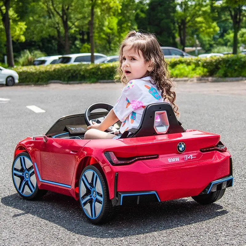 12V 4WD Children's Electric Car Four-wheel Drive Car Men and Women Children with Remote Control Toy Car Can Sit Baby Stroller