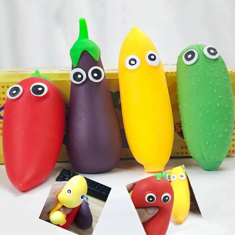 Vegetable Squeeze Toys Cute Simulation Food Squeezable Stress Relief Toys For Kids Children Adults Anti-Stress Toys
