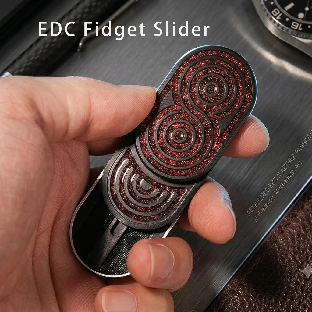 Magnetic Blood Pagoda Slider Metal EDC Fidget Toy for Stress Relief Fin Fidget Spinnerger Toy Stress Relief Toy Adults Kids Gift