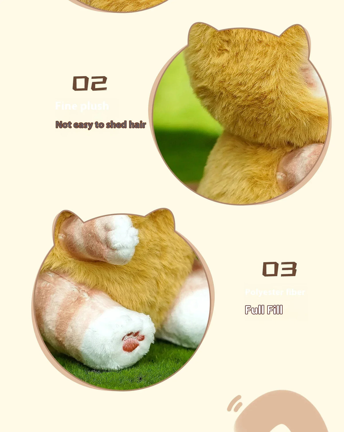 Kawaii Keychain Pendant Cartoon Mofusand Shark Cat Cross-Dressing Doll Backpack Decor Toys