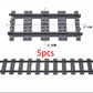 City Train Station Platform Traffic Light Cave Flyover Tracks Straight Curved Rails Building Block Bricks Technican Creative Toy