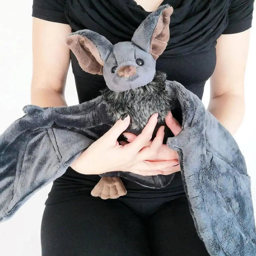 Bat Doll Plush Toy,Goth Bat Plush Creepy Gothic Bat Stuffed Animal Lifelike Bats Plushie Soft Hugging Plush For Birthday Gifts