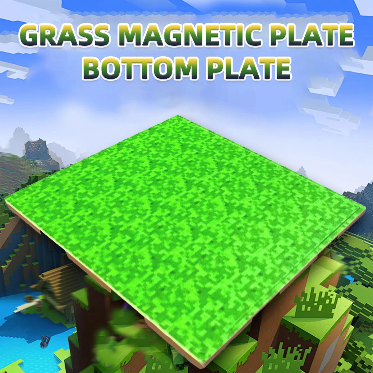1/2/4/10 PCS Magnetic Base Plate Variety Baseplates Match DIY Magnetic Building Blocks Toys for Boys and Girls Children Gift