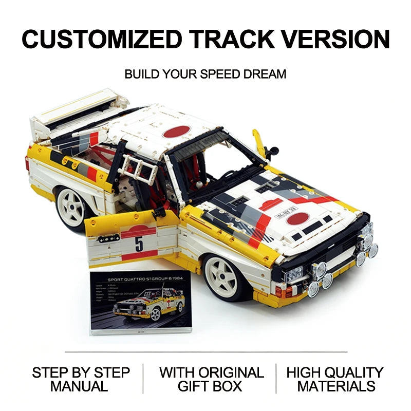 MOC-23043 Classic Race Track Version Scale 1:8 Supercar Building Block Model Puzzle Toy With Original Box Boy Brithday Gifts