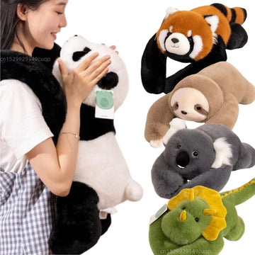 Kawaii Forest Animal Plush Doll – Soft Long-Arm Raccoon & Panda