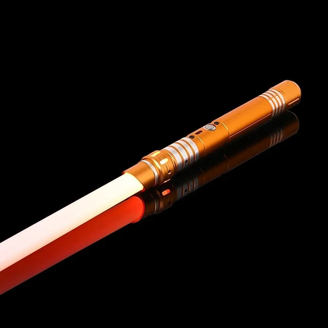 Metal Handle RGB Cosplay Double-edged Lightsaber Sword 16 Colors Change LED Switchable Sound And Light For Boys Girls Gift