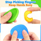 6Pcs Sensory Texture Worry Stones Soft Fun Fidget Toys Kids Adult Autism Quiet Stress Anxiety Relief Portable Handheld Gift