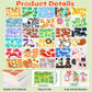 30pcs/set 3D Cartoon Puzzles Educational Toys Insect, Dinosaur, Animal, and Vehicle Themes 3D DIY Cardboard Puzzles