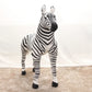 90cm Large Pretty Standing Zebra Lively Simulated Stuffed Animals Can Ride Model Kids Mount Decorat Plush Doll Children Toy Gift