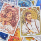 Art Nouveau Floral Romantic Oracle Cards 37Pcs English Divination Deck For Party Table Game