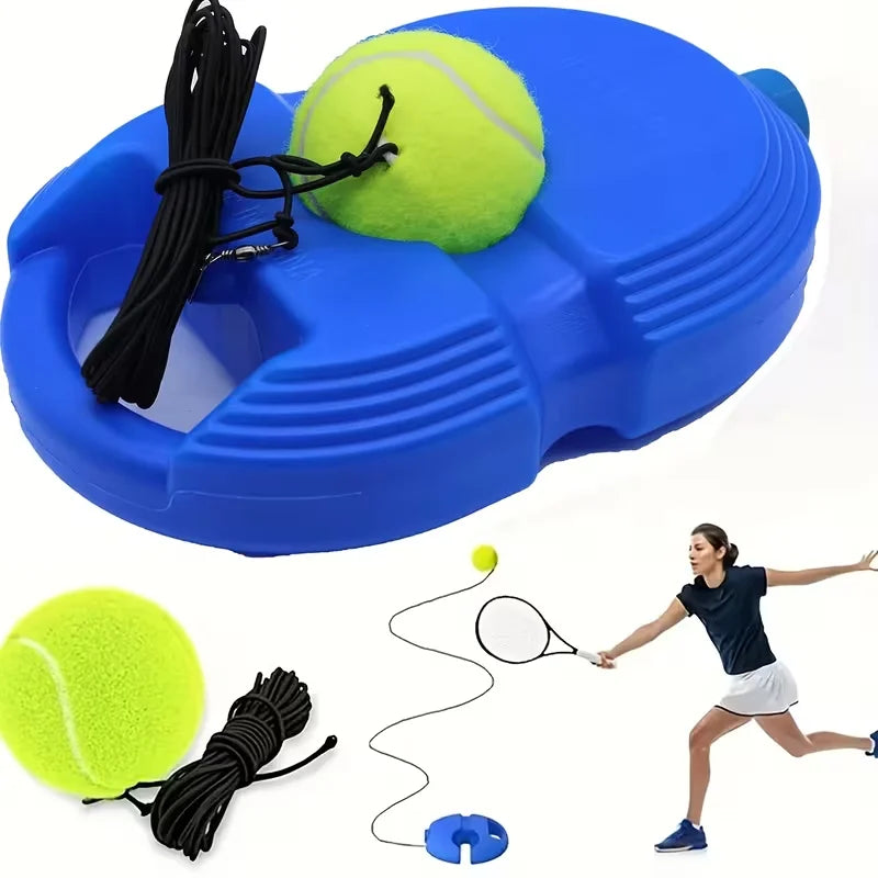 Tennis Trainer Rebound Ball with String & Baseboard Self-Study Fun Training Tool Portable Exercise Equipment for Adults Kids