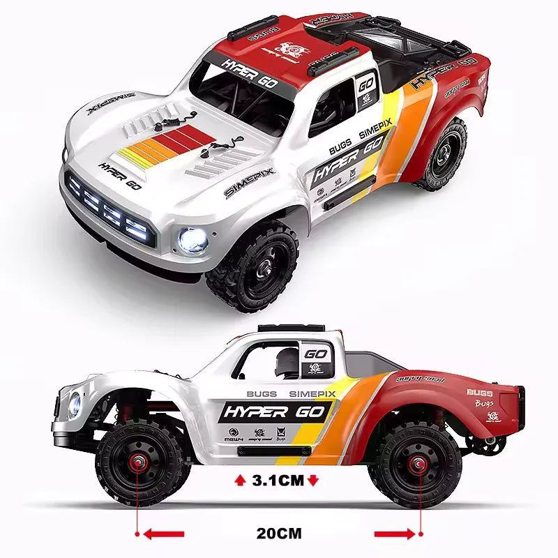 MJX HYPER GO 14211 Racing Car 1/14 Short Truck 45A ESC Brushless Motor 47 KM/H Large Foot 4WD RC Car Remote Control Car Toy MJX